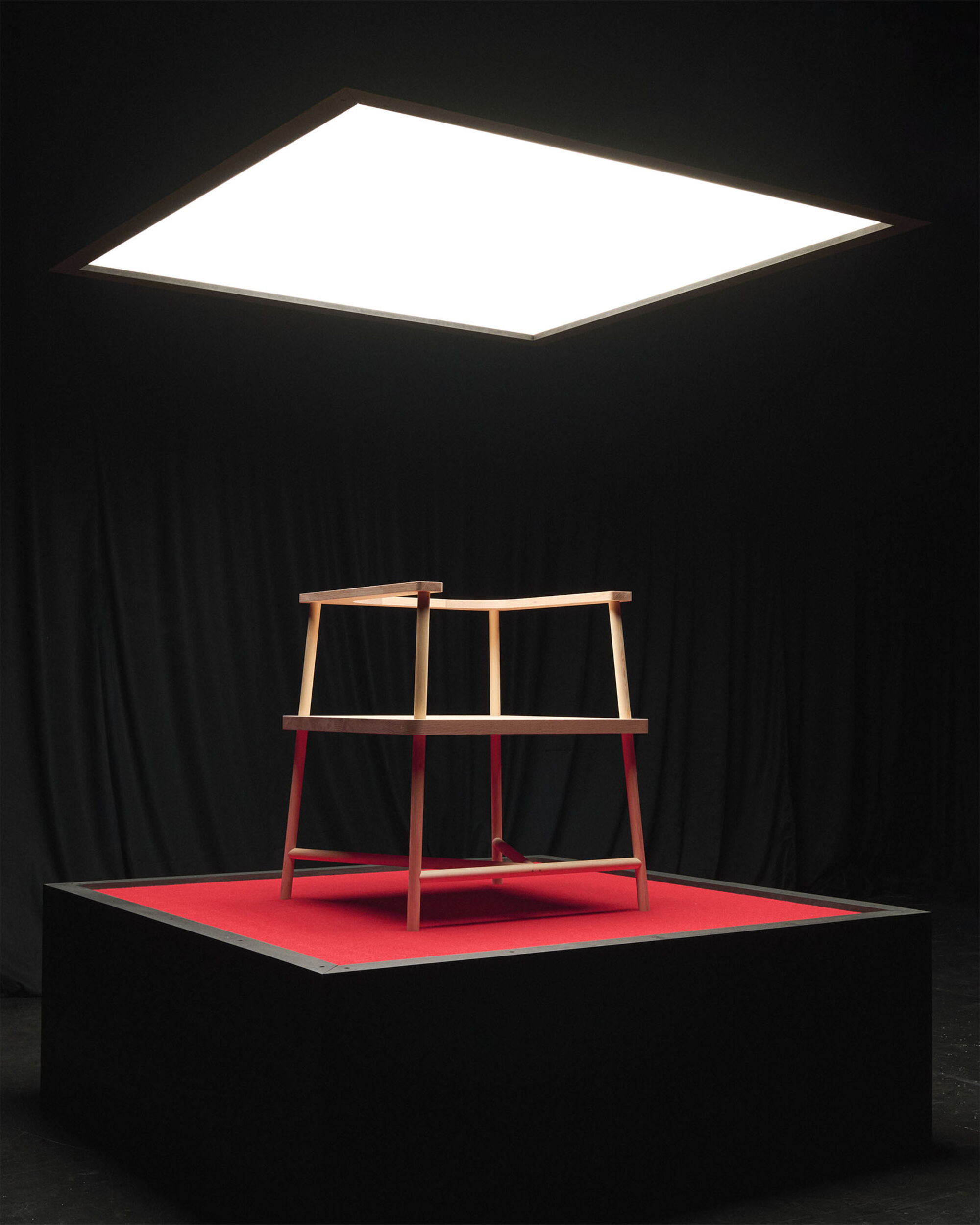 Playlab wooden frame sculpture stage