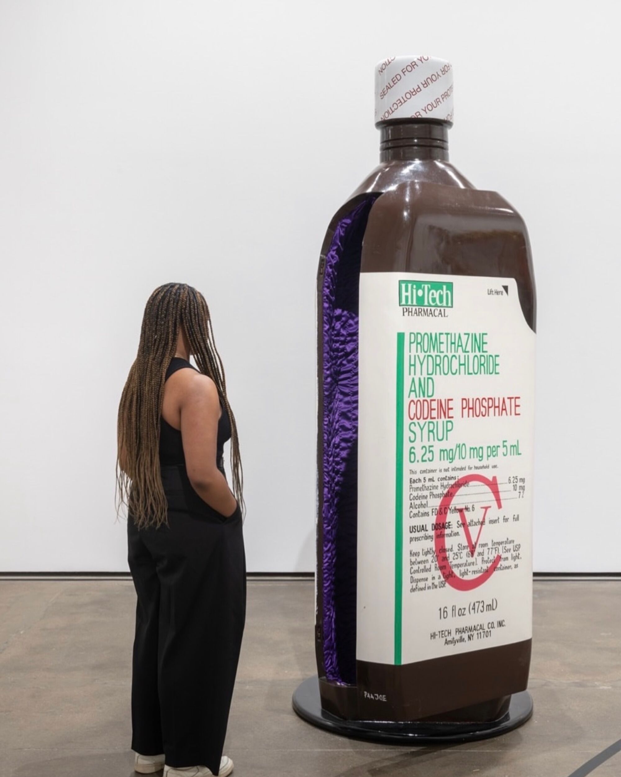 Paa joe oversized bottle sculpture exhibition