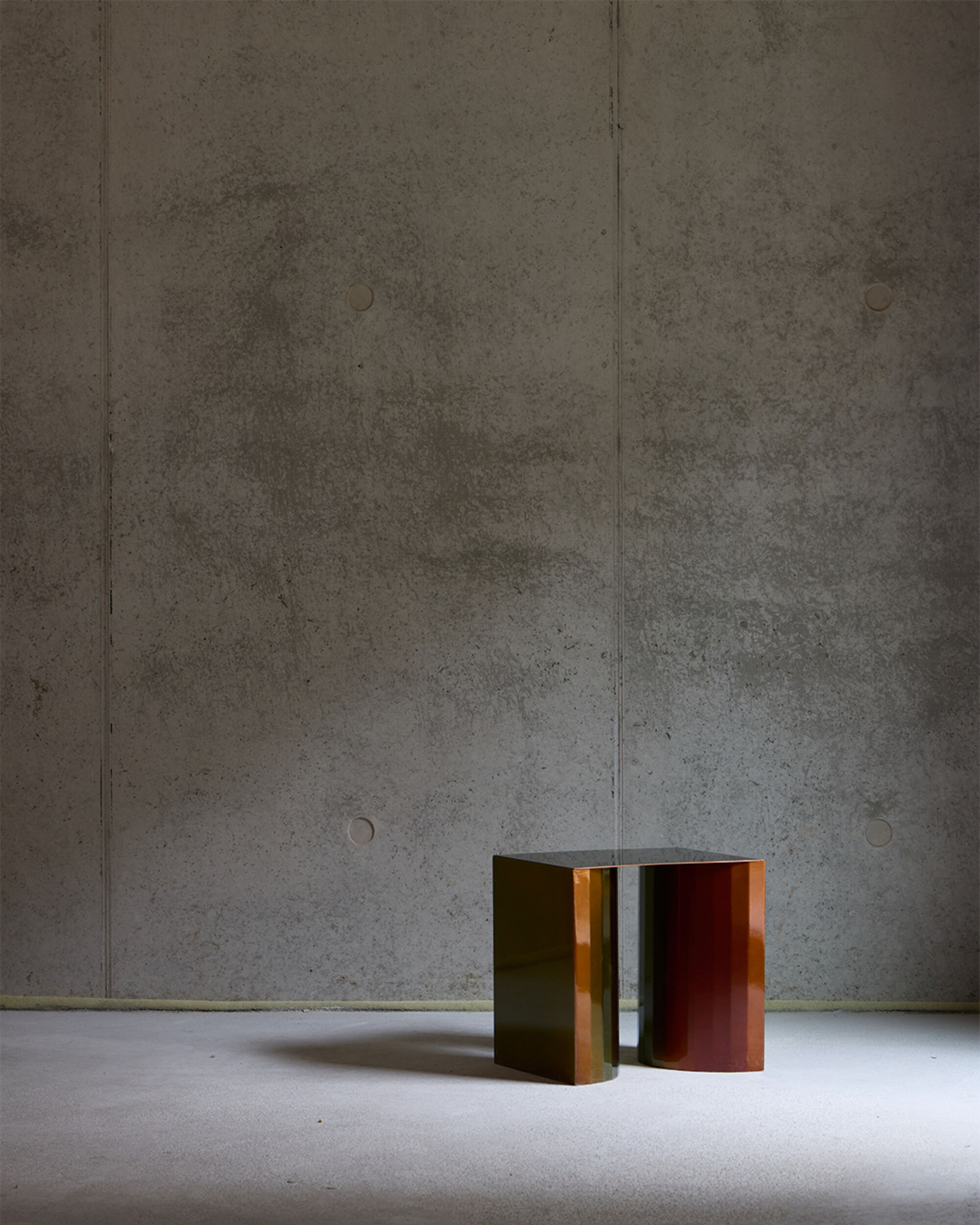 Holder objects copper brass side table
