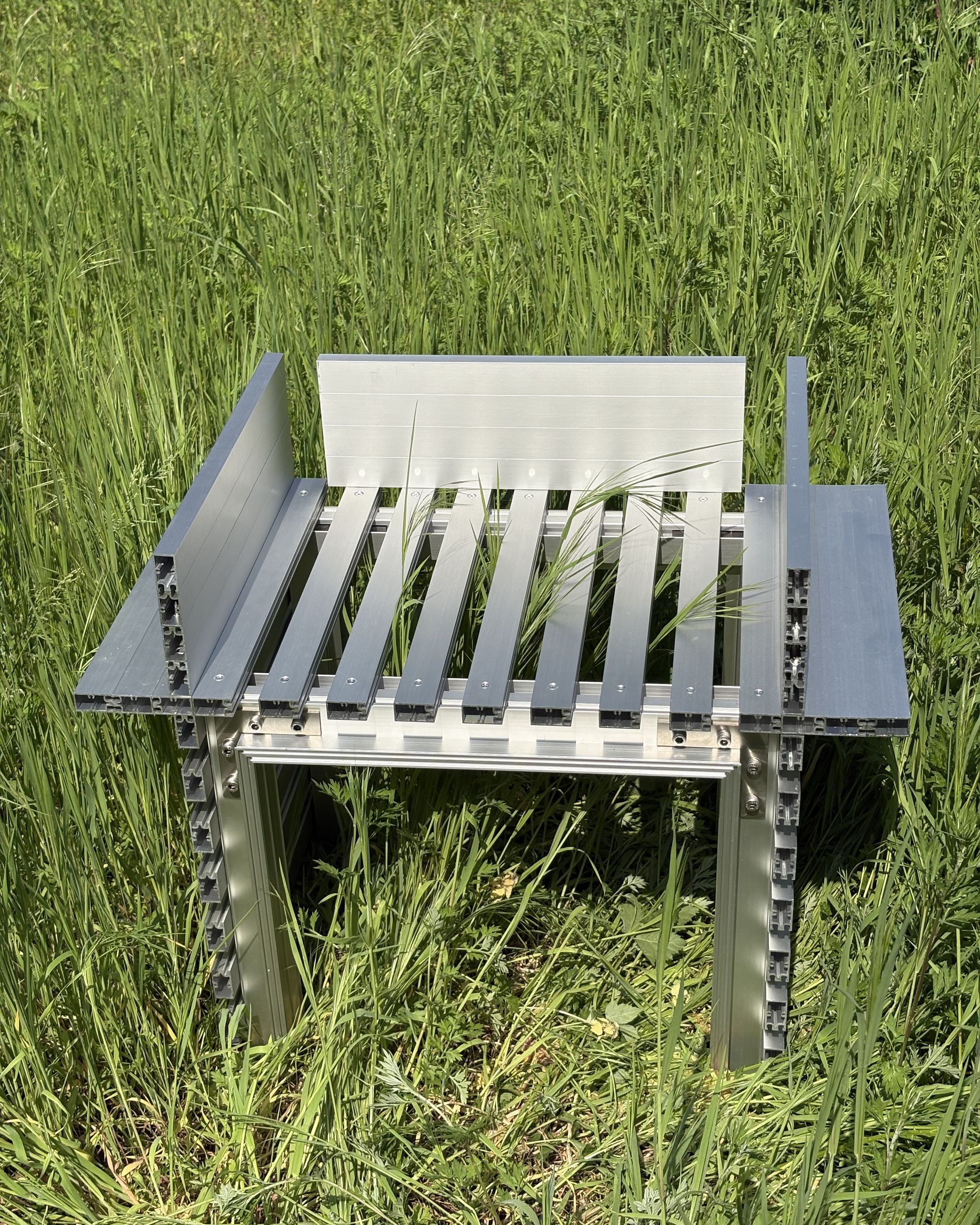 Studio christine kalia steel grill chair grass